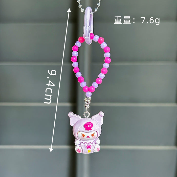 Wholesale Cartoon gift box handmade keychain pendant beaded bracelet backpack ornaments decorative gift