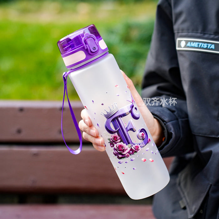 Wholesale Simple letter water bottle