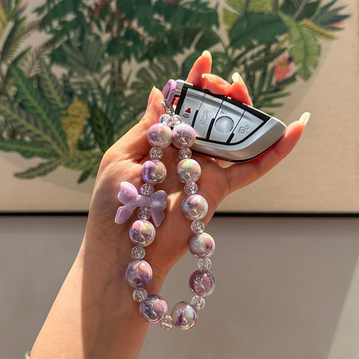 Wholesale Car keychain color plated colorful cartoon acrylic keychain