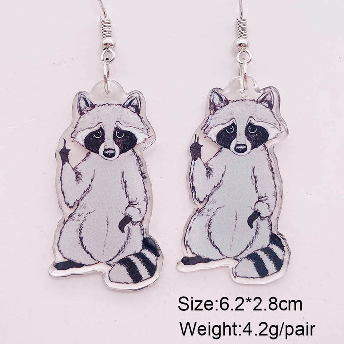 Wholesale  Earrings Cartoon Cat Horror Pumpkin Ghost Acrylic Earrings  Gift