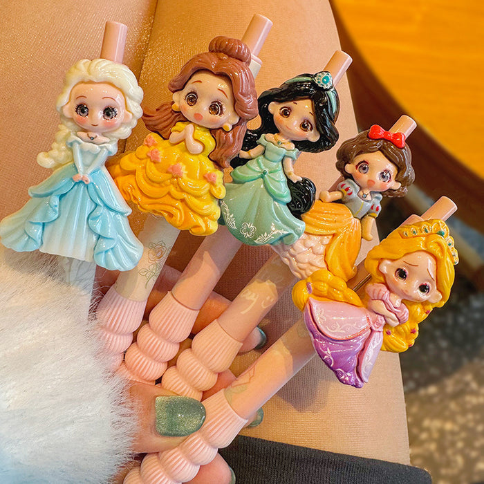 Wholesale Press the pen primary school students ballpoint pen little princess gel pen