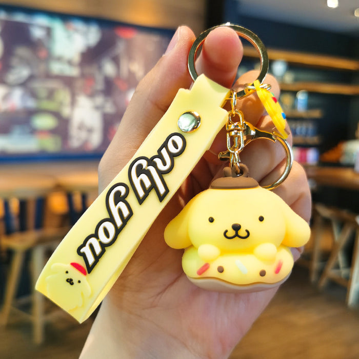 Wholesale Rubber Cartoon Doll Three-dimensional Keychain JDC-KC-Tingm092