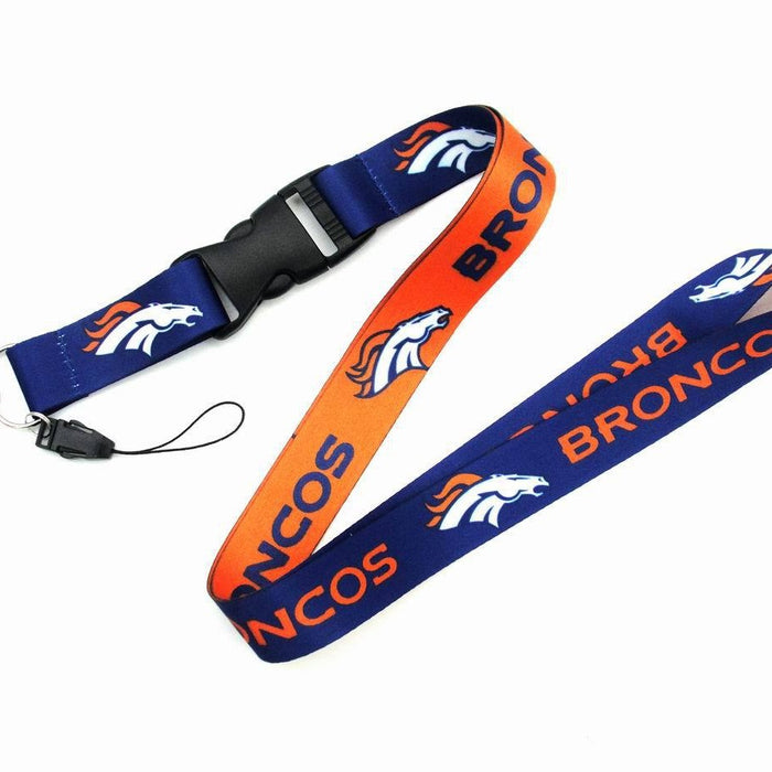 Wholesale Heat transfer rugby team lanyard club/ badge/ key/ work permit/ mobile phone sling buckle lanyard