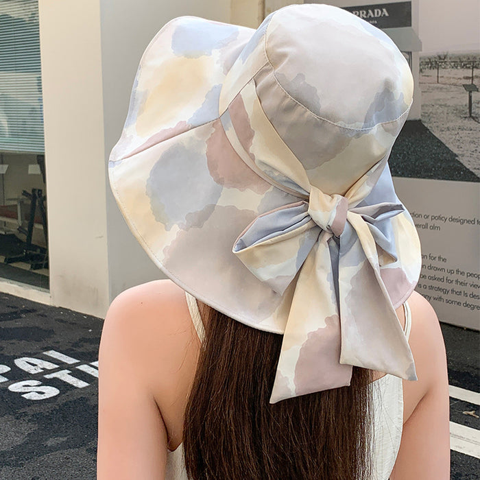 Wholesale Bow fisherman hat, fashionable large eave sun protection hat