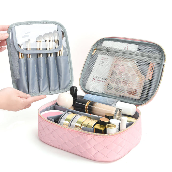 Wholesale New makeup bag can be easily disassembled, portable makeup storage bag, fashionable, large capacity, high-end makeup bag