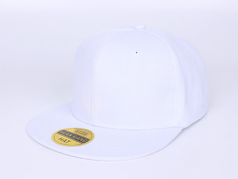 Wholesale Red Solid Color Baseball Cap Flat Brim Skateboard Hip Hop Adjustable Summer Fashion