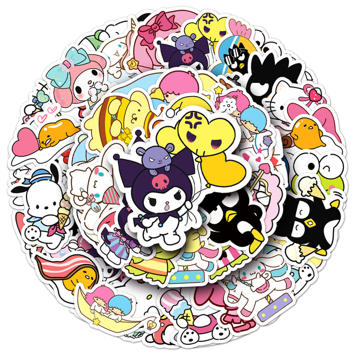 Wholesale 50pcs  Mixed Stickers Cartoon Cute  Stickers