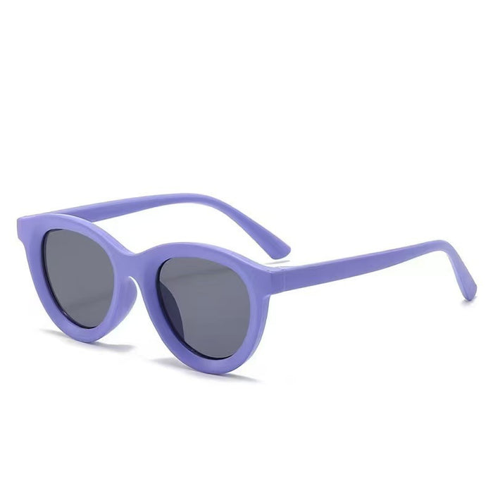 Wholesale Matte children's sunglasses are fashionable, retro, versatile, sunshade and sunscreen