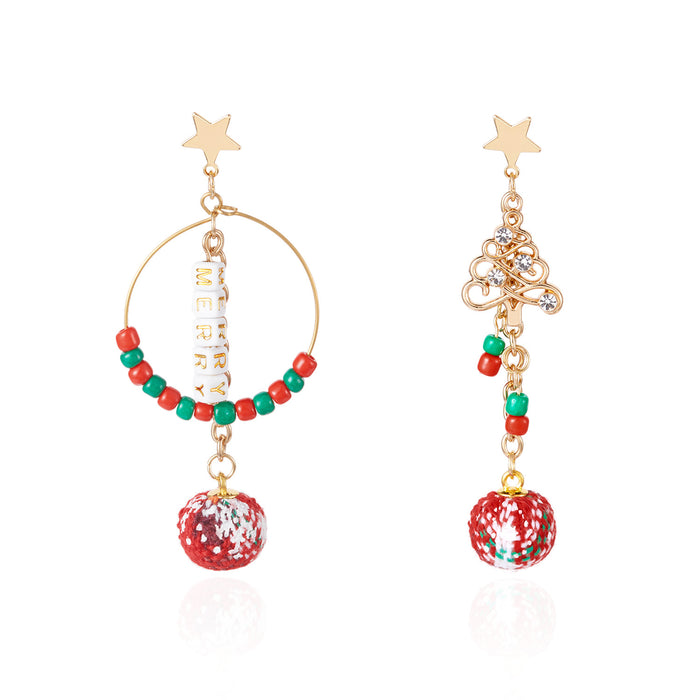 Wholesale Handmade Christmas Elk Earrings Zinc Alloy Fashion Accessory