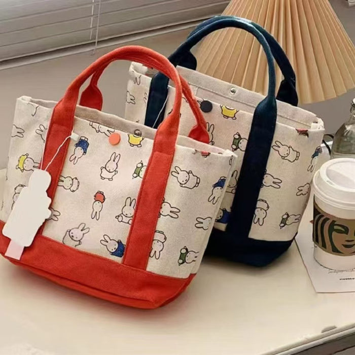 Wholesale Cute Rabbit Embroidered Cartoon Canvas Bag