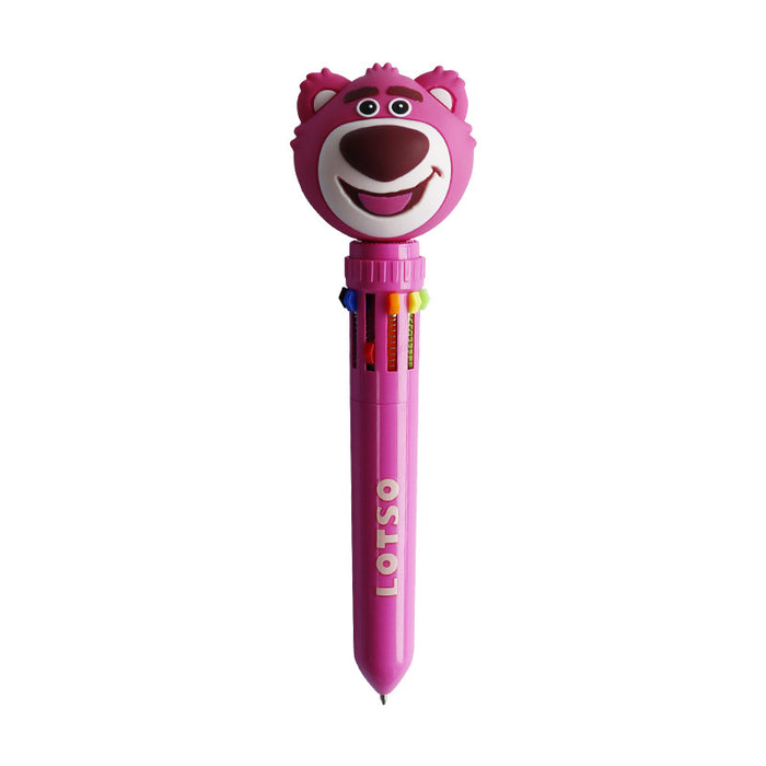 Wholesale 10-Color Press Pen Set - Cartoon Stationery for Students