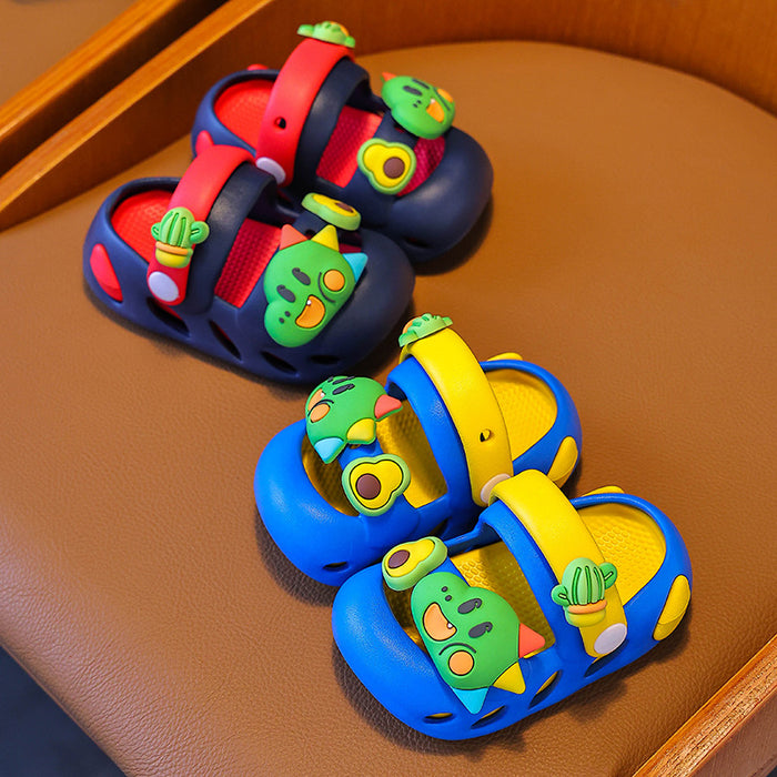 Wholesale Children's Slippers Dinosaur Cartoon Indoor Non-Slip Sandals
