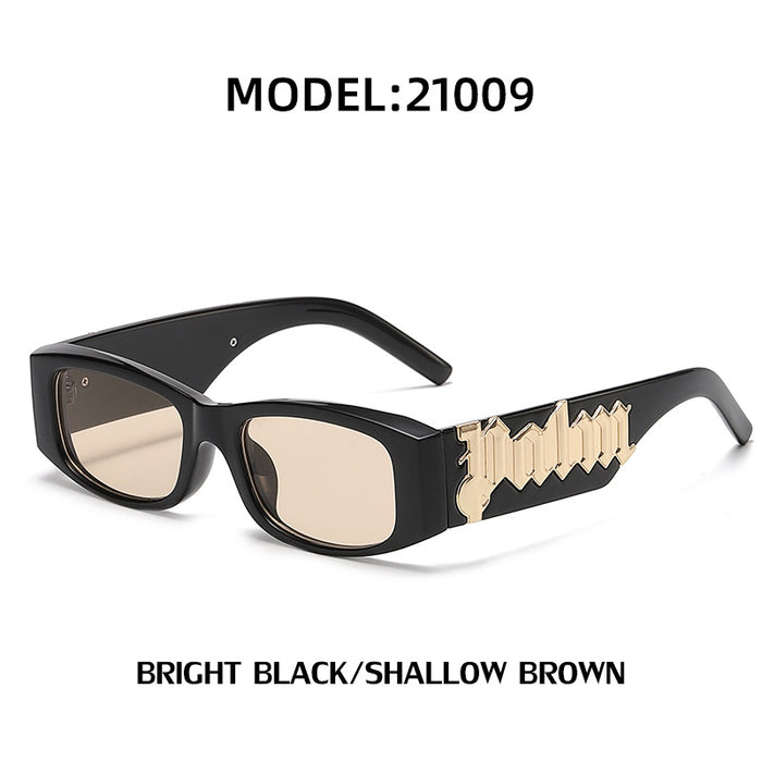 Wholesale Small Frame Wide Temples UV Protection PC Sunglasses JDC-SG-KaJila004