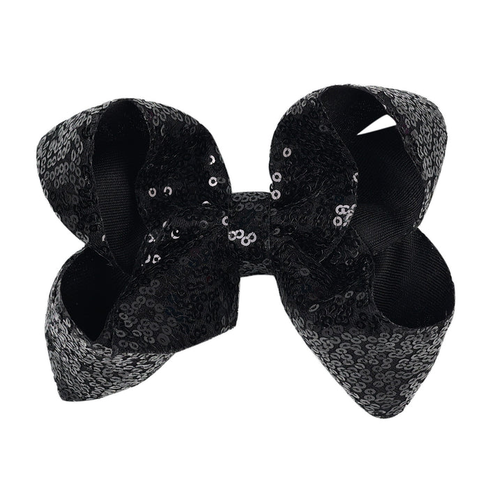 Wholesale Children's jewelry 5-inch sequin bow hair clip with hairpin