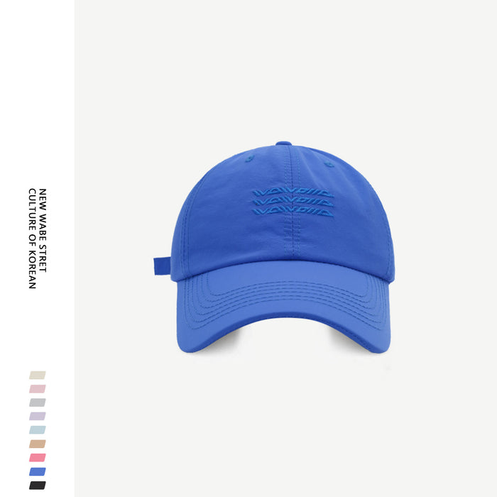 Wholesale Big head circumference quick drying baseball cap new style enlarged and widened letter embroidered duckbill cap men's trend