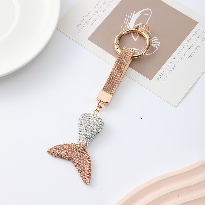 Wholesale Cute polymer clay fish tail keychain