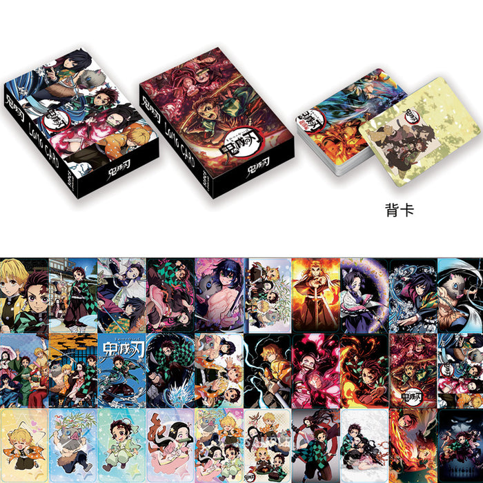 Wholesale 30pcs Double sided LOMO card box with high-definition small card anime peripherals