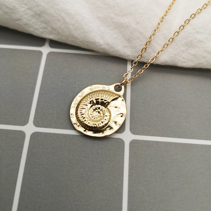 Wholesale Alloy Shell Necklace Exaggerated Personalized Jewelry