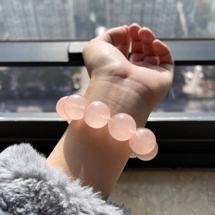 Wholesale Natural Pink Crystal Bracelet DIY Handmade for Women