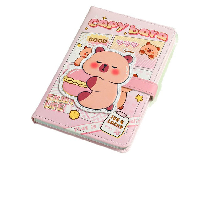 Wholesale PU Leather A5 Animal Notebook for Kids Cute Cartoon Wired Binding