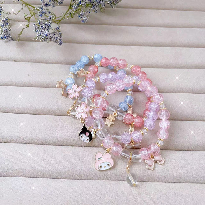 Wholesale Crystal Bracelet Pendant Beaded Bracelet Cute and Sweet Girlfriend Gift