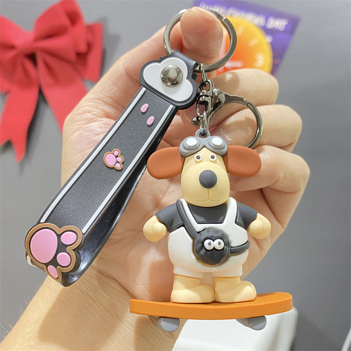 Wholesale PVC Cartoon Doll Keychain JDC-KC-WuYi087