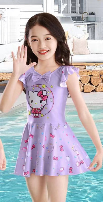 Wholesale Children's Swimwear Girls Small and Medium-sized one-piece Quick-drying
