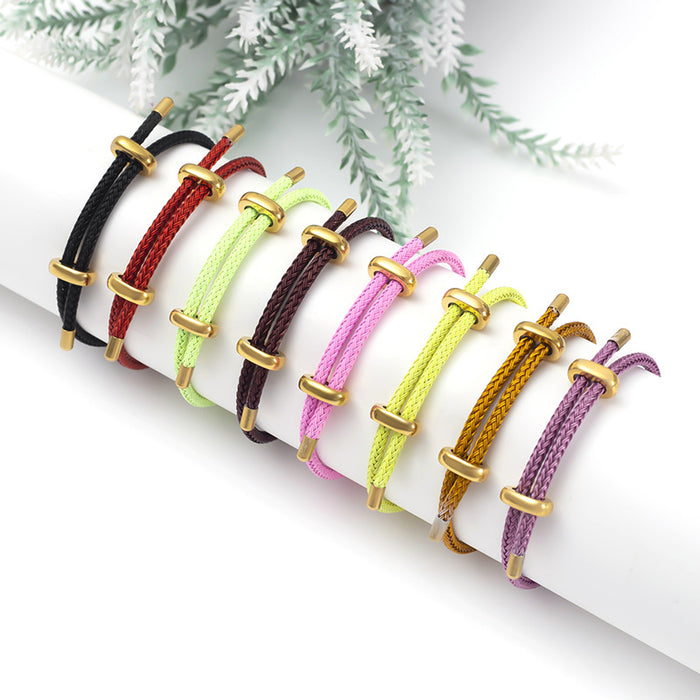 Wholesale 8-Shaped Buckle Wire Rope Bracelet