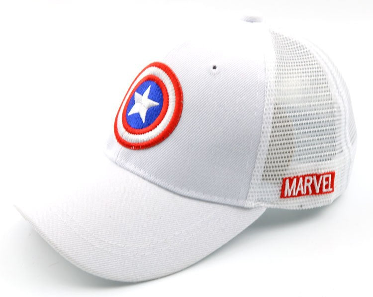 Wholesale Red Solid Color Kids Baseball Cap With Wide Brim Sunscreen Dome Top Trendy Gift