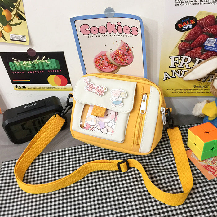 Wholesale Customized new canvas bag, crossbody bag, artistic versatile, cute shoulder bag