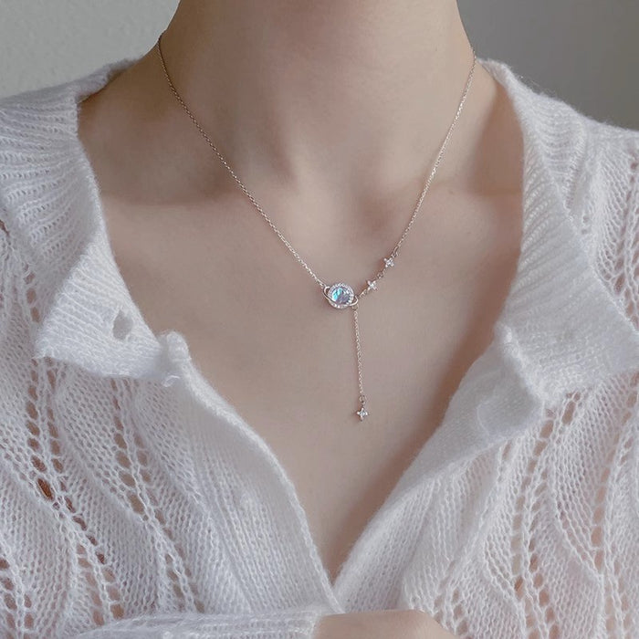 Wholesale Small niche design necklace, fashionable star, exquisite, light luxury, versatile, high-end feeling, collarbone chain