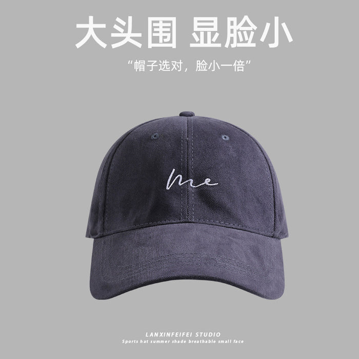 Wholesale Large Baseball Cap Face Small Cap New Big Head Cap Letter Fashion