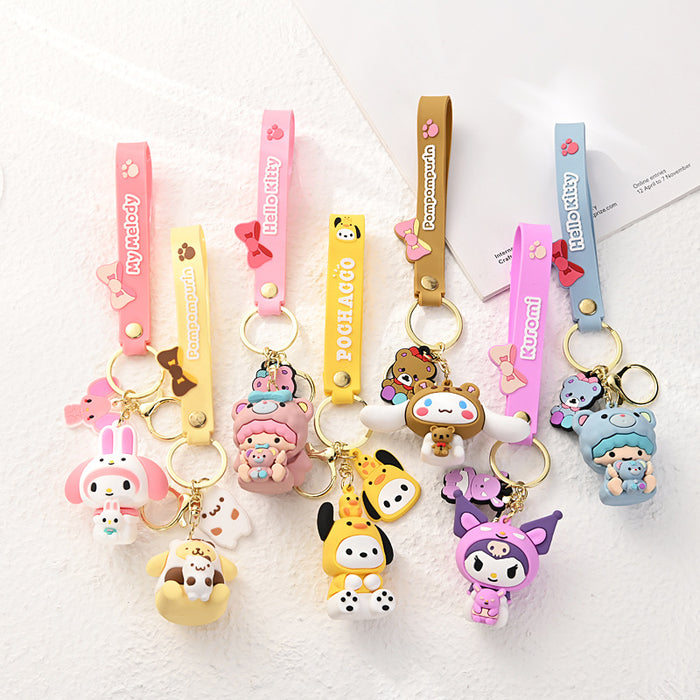 Wholesale  Cartoon cute  keychain pendant key chain  car ornaments small gifts