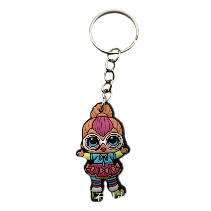 Wholesale 10 pcs Cute Girl Series Key Chain Pendants