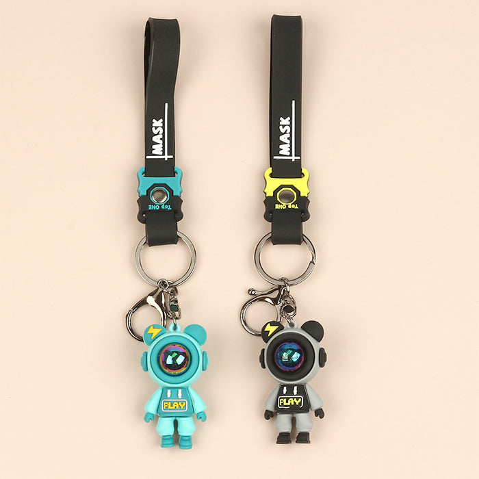 Wholesale Couple Cartoon Cute Lightning Bear Keychain Doll JDC-KC-Aohong003