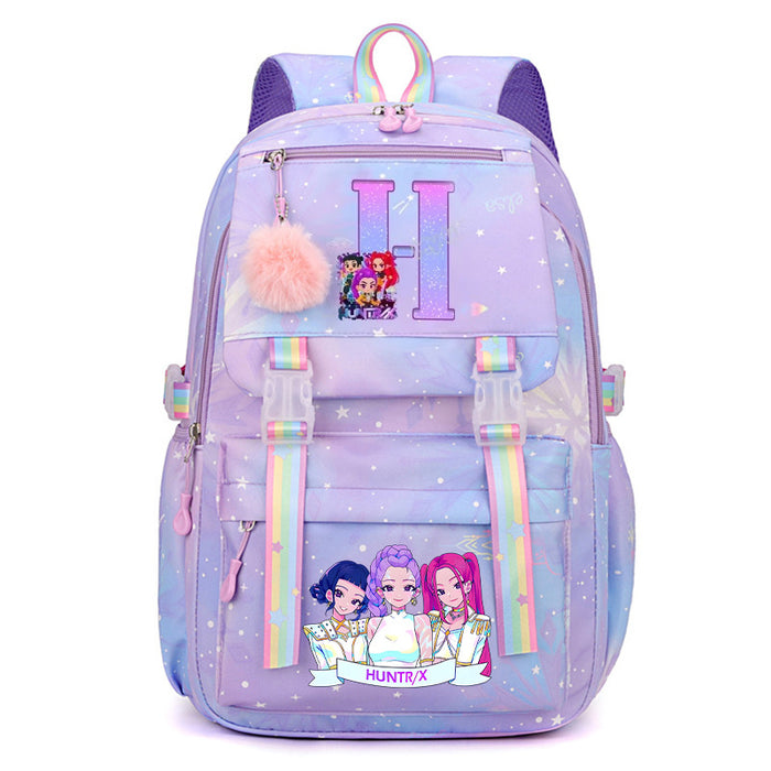 Wholesale Alphabet Print Backpack,  Casual Large-Capacity Bag