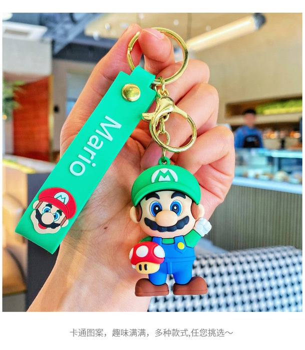 Wholesale Cartoon  Keychain Super Mary Doll Pendant Bag Pendant Car Key Chain Explosive Small Gift