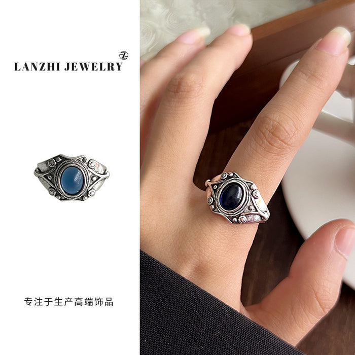 Wholesale Antique jewelry with personalized opening, pure silver ring, antique bronze