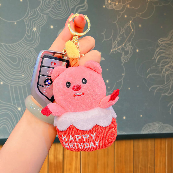 Wholesale Cartoon Cake Plush Doll Keychain JDC-KC-JuJi033