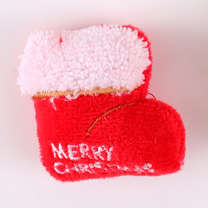 Wholesale Christmas Brooch Cute Plush Christmas Accessories Cartoon Pin Decorations Clothing Accessories