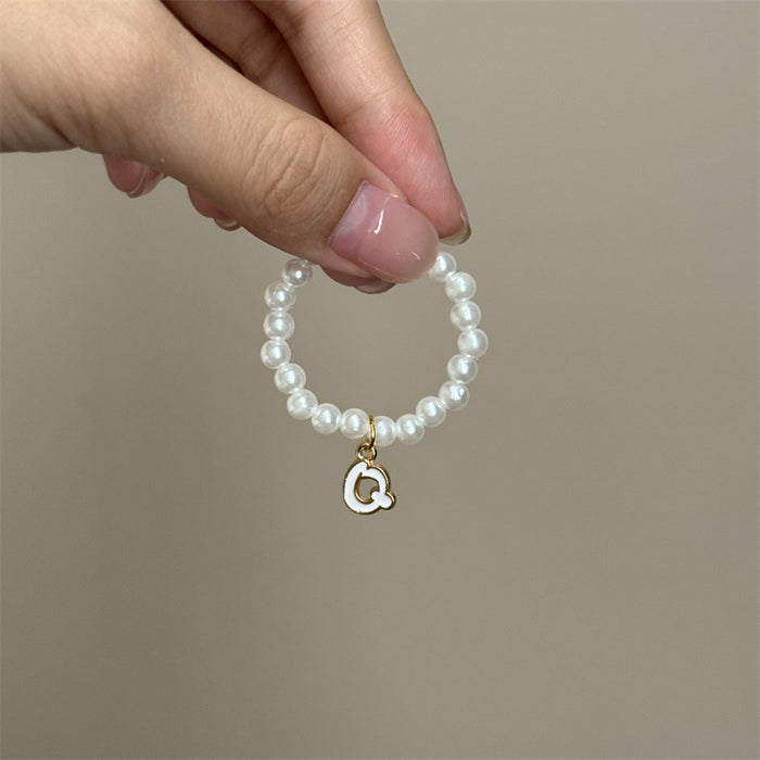 Wholesale Mini blind box pendant letter pearl necklace accessories doll clothes