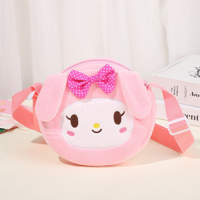 Wholesale Cartoon children' s plush small shoulder bag