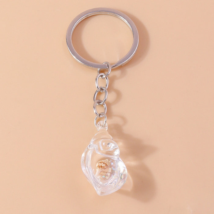 Wholesale Creative glow-in-the-dark conch keychain