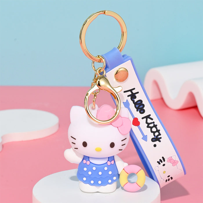 Wholesale Cartoon Doll Silicone Keychain JDC-KC-HongSheng009