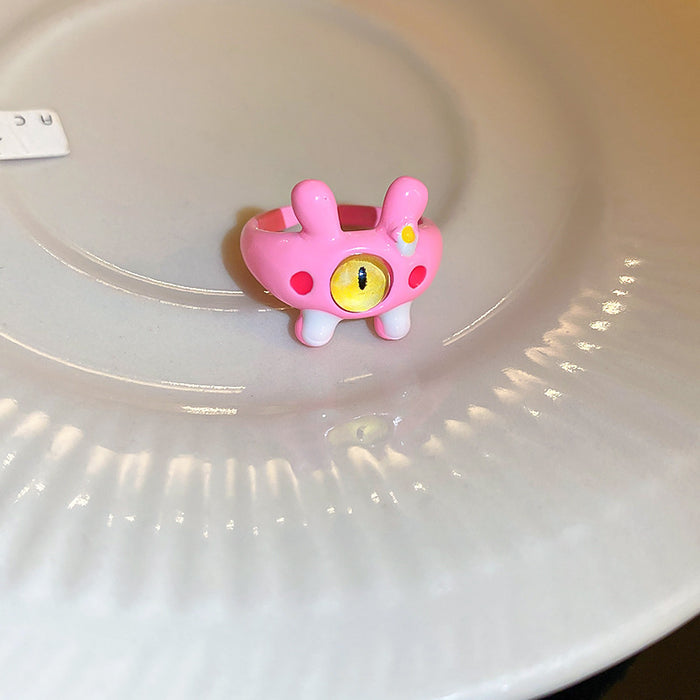 Wholesale Funny ring, niche design, cartoon personality