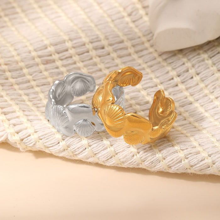 Wholesale Pastoral colorful flowers  liquid starfish waves,  stainless steel open bracelet
