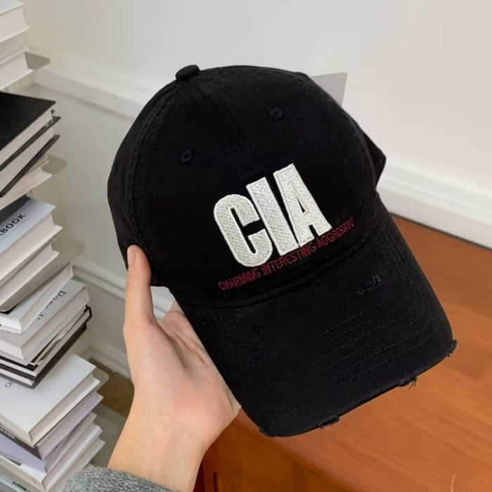 Wholesale Retro washed baseball cap, vintage denim sun hat, versatile casual sunshade duckbill cap