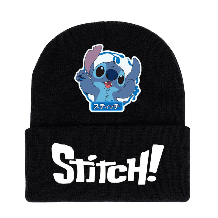 Wholesale Autumn and Winter Warm Cartoon Printed Knitted Hat JDC-FH-WuDuomei014