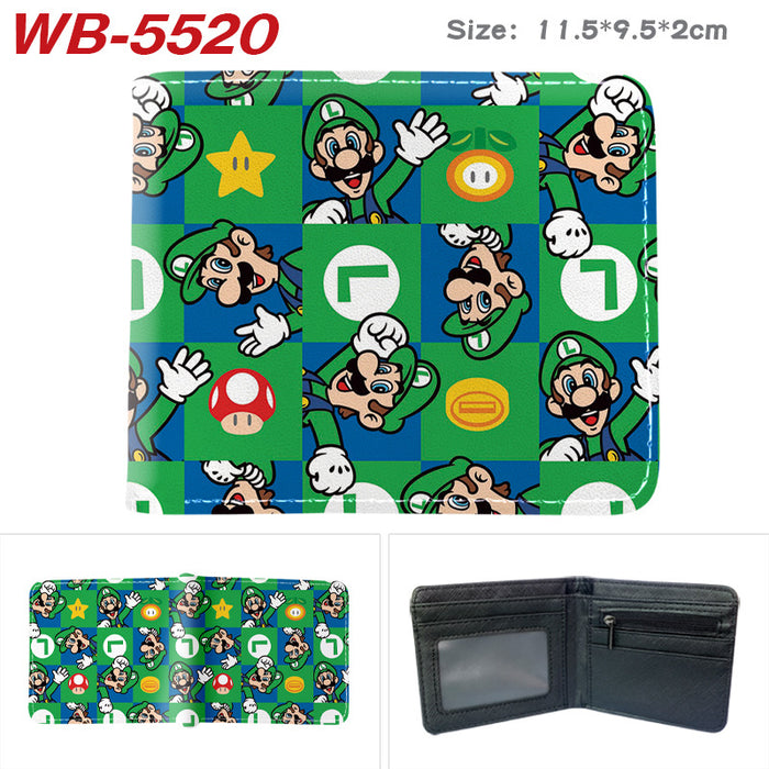 Wholesale Anime Cartoon Print PU Leather Bi Fold Wallet Street Fashion Unisex Student Wallets Waterproof Full Color Design Fashion Accessory Resale