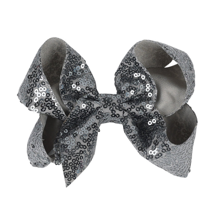 Wholesale Children's jewelry 5-inch sequin bow hair clip with hairpin